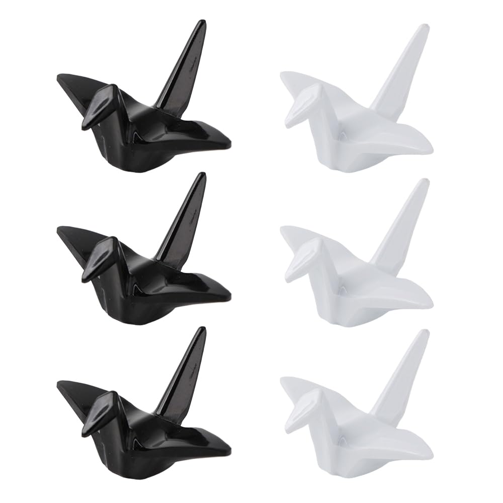 Ximimark6 pc Swan-Shaped Melamine Chopsticks Holder - Reusable Kitchen Decoration and Organizer