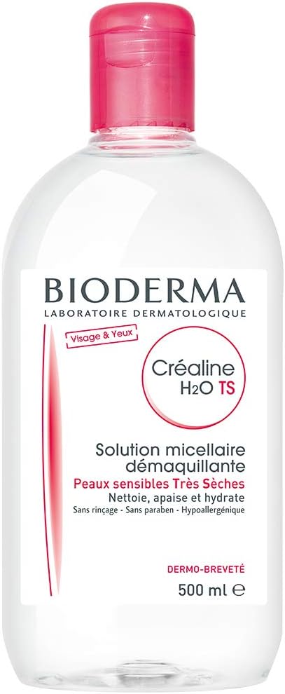 Bioderma Crealine Ts H2O micelaire oplossing voor zeer droge huid 500 ml