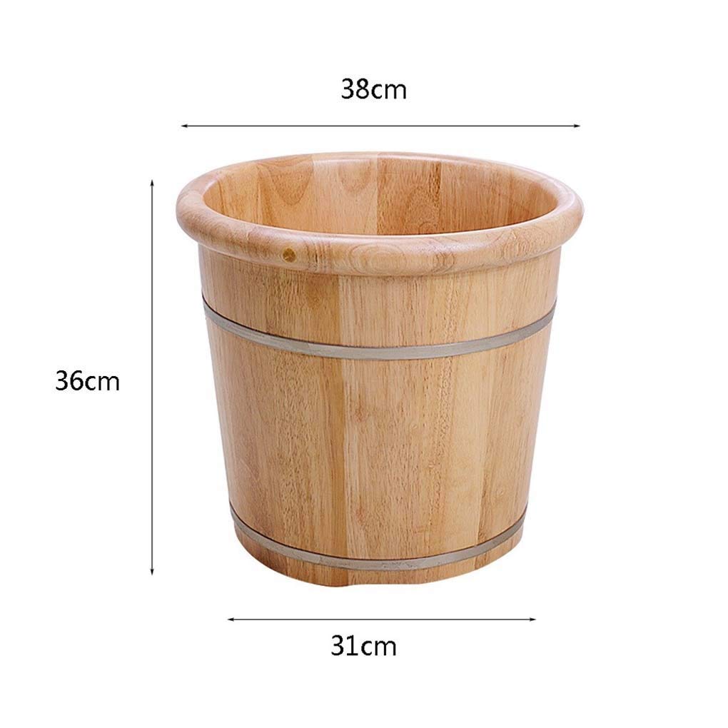 Vaschetta per pediluvio, Vaschetta per pediluvio in Legno, Secchio per Vasca per pediluvio, Massaggio, Spa, Sauna, Ammollo, Pediluvio Secchio in Legno Spa per pediluvi Lavabo per Uso Domestico