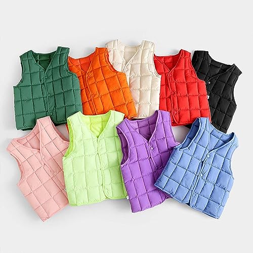 sfdgfhyf Toddler Boys Girls Down Vest Autumn/Winter Front Outerwear Quilted Lightweight Down Winter Clothes4