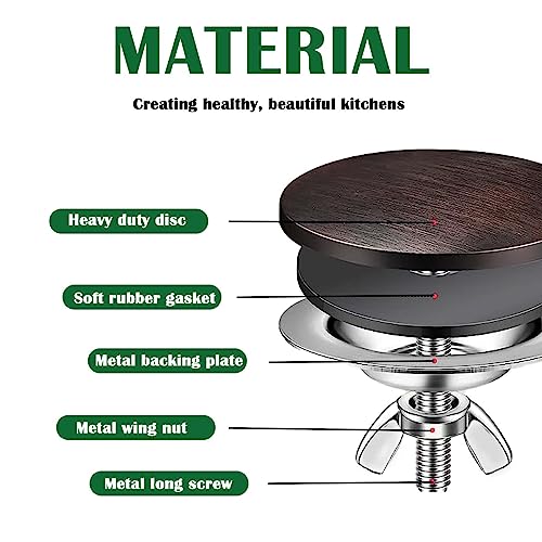 Sink Hole Cover,2 Inch Stainless Steel Kitchen Sink Hole Cap,Faucet Hole Cover Leakproof Hole Plate Stopper Cover for Sink Tap Hole Plug (Bronze) - Image 3