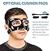 HIAARO QK01B Nose Guard for Broken Nose, Face Shield Masks for Soccer, Basketball, and Other Sports Protect, Adjustable, and Black for Adults and Teenagers, Suitable for Men and Women