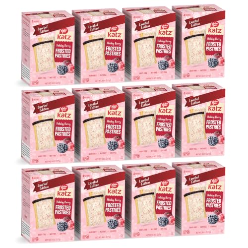 Katz Gluten Free Iced Berry Toaster Pastries, Limited Edition 8oz (12pk)