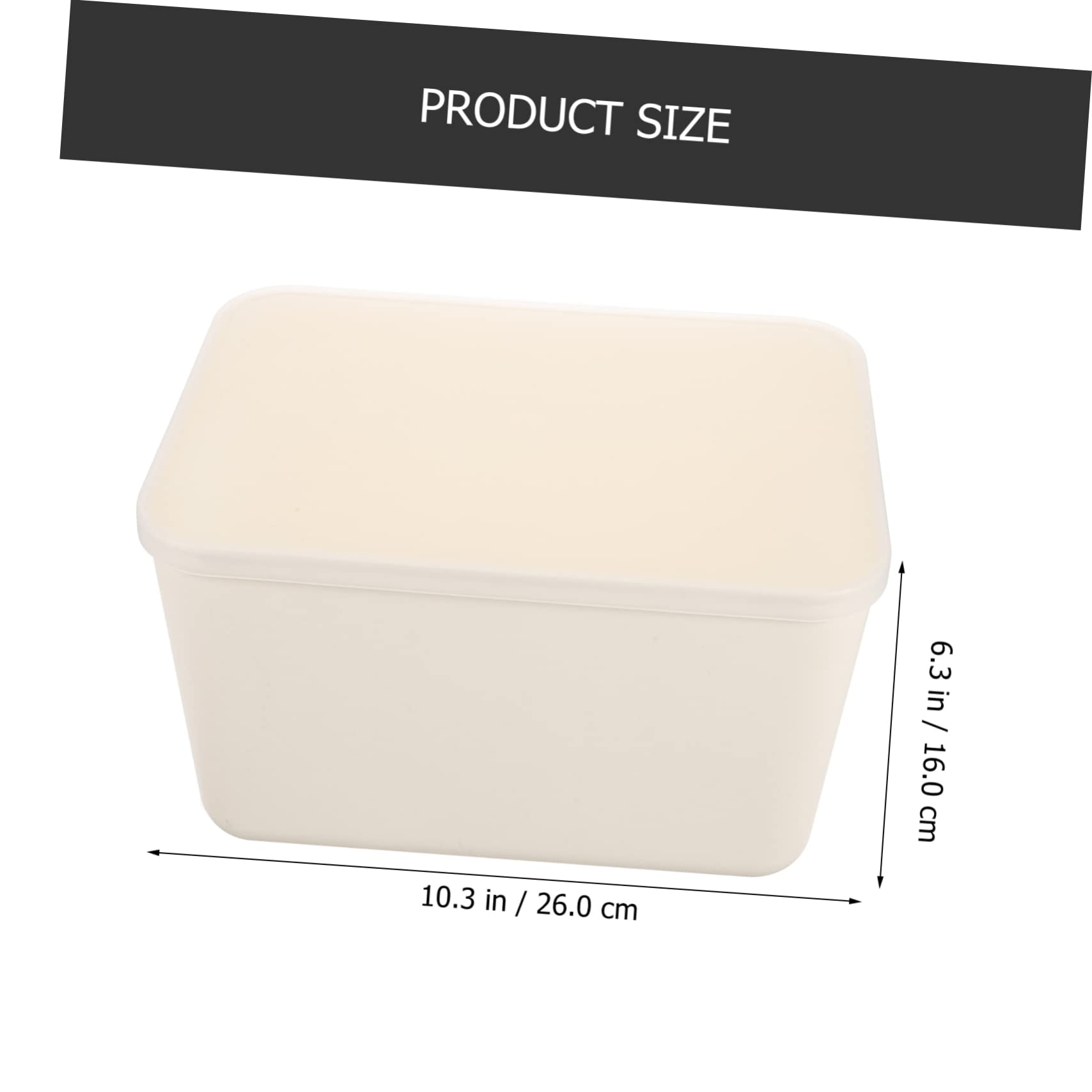 Ciieeo Boîte de Rangement pour Placard 4 Pièces en Pp Blanc avec Couvercle