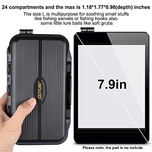 image for Goture Waterproof Lure Boxes Tackle Box Mini Fishing Bait Plastic Stor