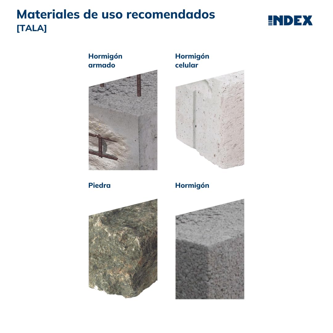 INDEX Fixing Systems TALA - Pack de 100 tacos para fijaciones ligeras en materiales macizos (latón, M8 x 28 mm, diámetro de 10 mm)