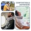 Twist Memory Foam Travel Pillow Neckchinshoulderlumbar And Leg Support For Adult Airplane Travelingbustrain And Office Blue