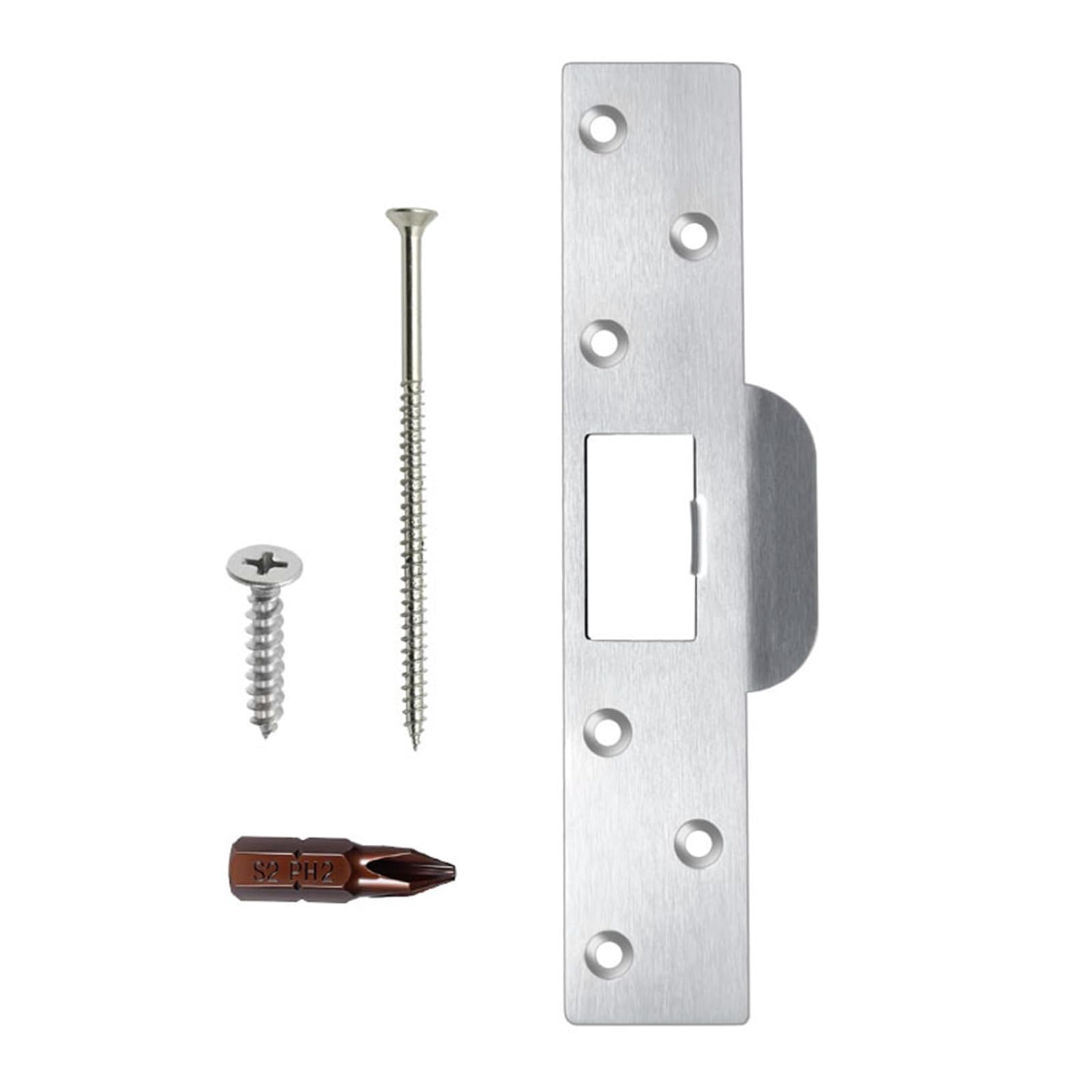 Reinforced Latches Hit Plate with 7 Inch Design Reinforcement Plate for Enhanced Security & Door Frame Protect Door Secure Reinforcement