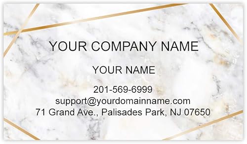 Tarjetas de visita premium personalizadas, 100 piezas a todo color, impresas en papel mate clásico de 16 puntos (12.35 ozm) o 14 puntos (10.86 ozm),