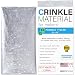 Crinkle Paper Plastic Film | 1 Sq Yard - Commercial Grade Crinkle - Add Texture & Noise to Toys | Noise Making Crinkle Crinkle Paper, Crinkle Paper for Baby Toys, Crinkle Sound for Toys, Safe for