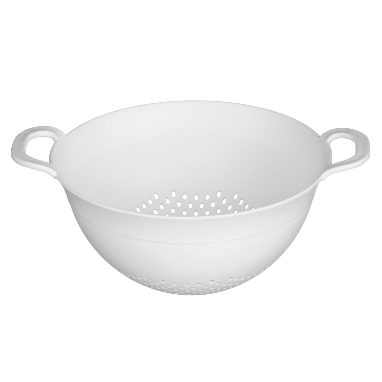 Prime Furnishing White Premier Housewares 26Cm Dia Colander Strainer Double Handles Plastic