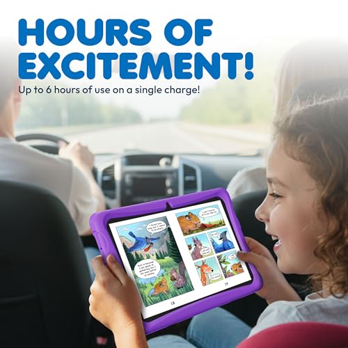 Image of Contixo 10 inch Kids Tablet - K103 Android Learning Tablet with Exclusive Games and Educational Apps, 32GB Storage, WiFi, Parental Controls & Kid-Proof Case - Purple