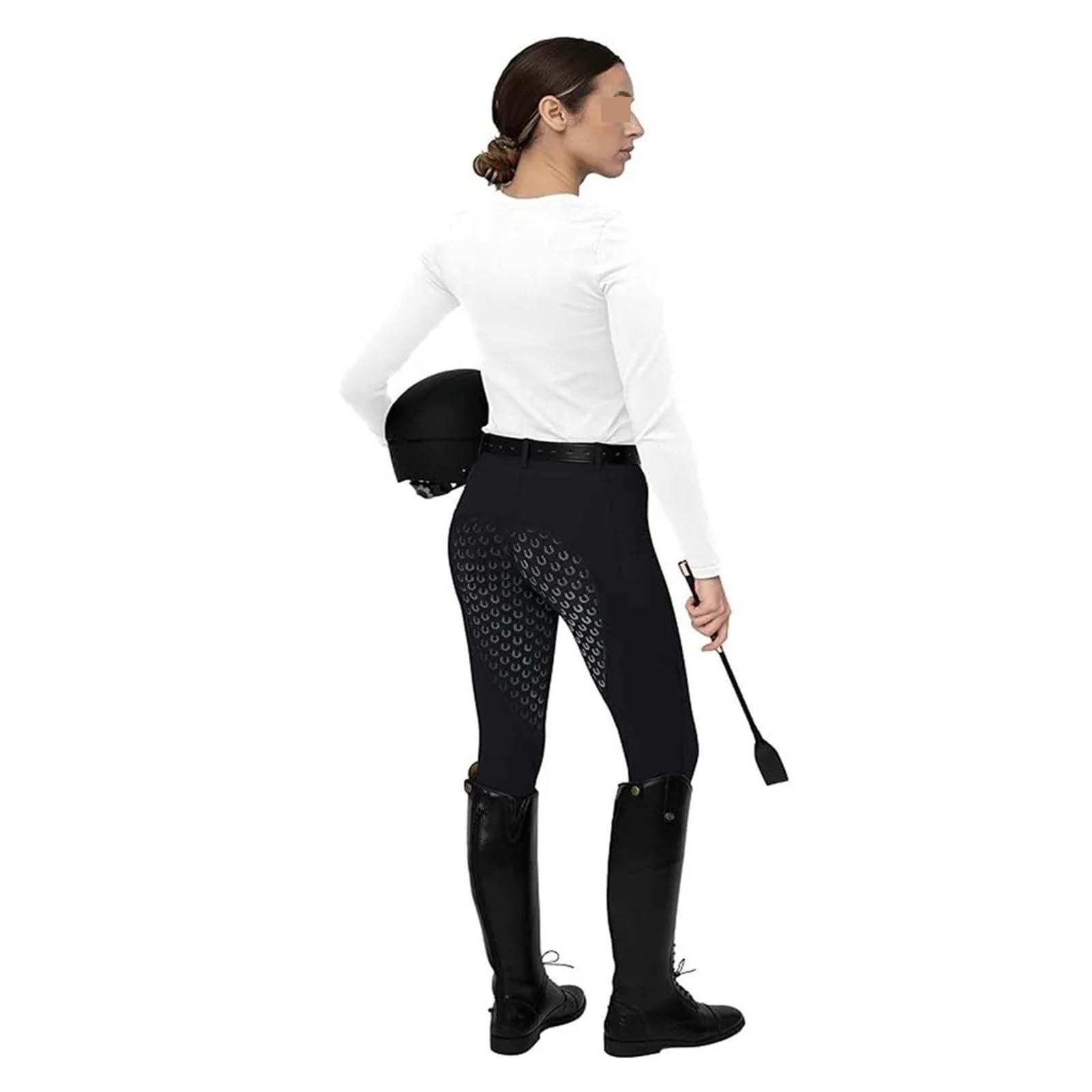 Reithose, rutschfeste Silikon, Stretch, for Erwachsene, tägliche Trainingshose Für Reitsport