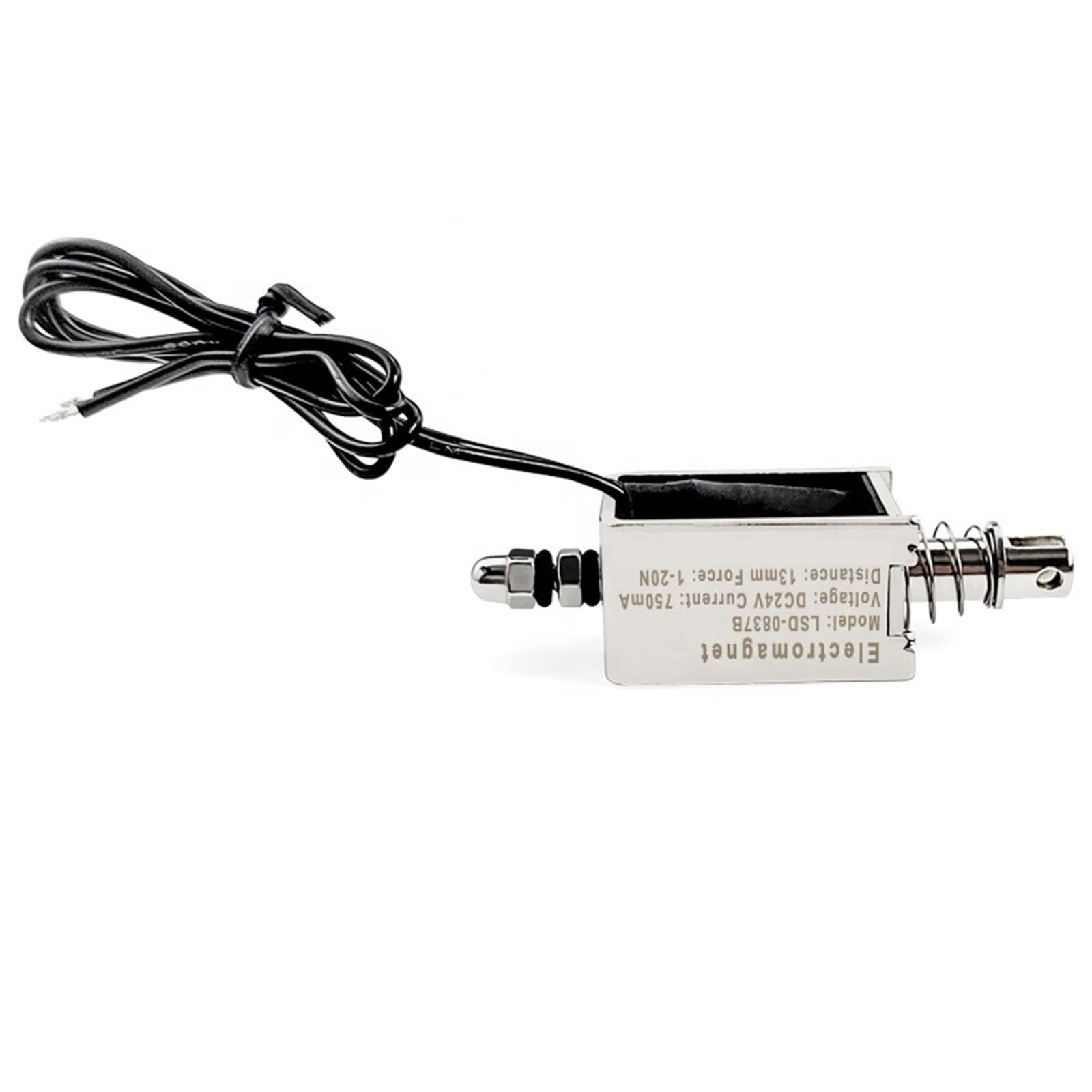 Électroaimant solénoïde LSD-0837B anti surchauffe avec force de poussée linéaire push-pull