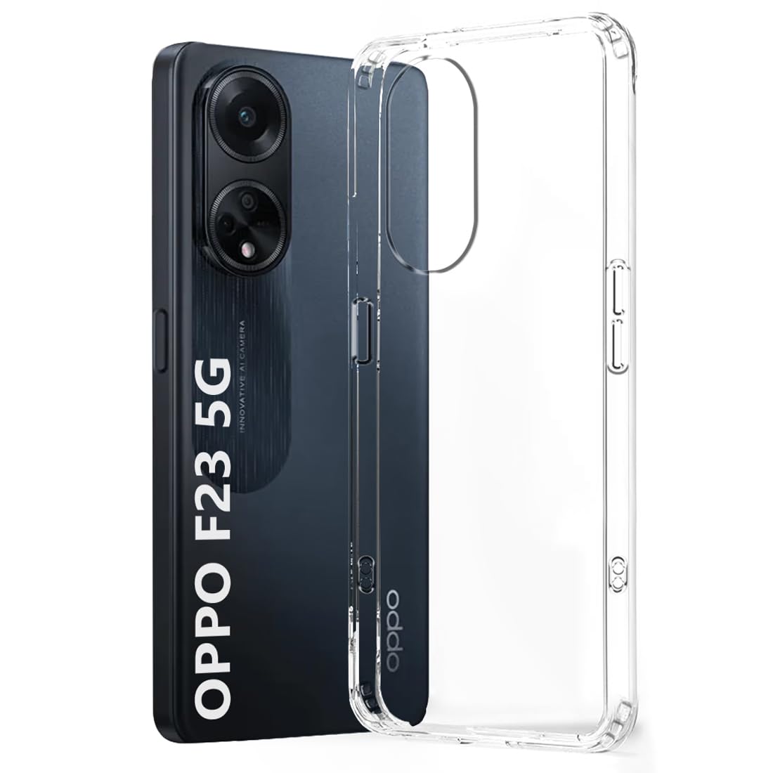 Fashionury Soft Crystal Clear Back Case Cover for Oppo F23 5G | Shockproof Design | Camera Protection Bump | Clear Back | Case Cover for Oppo F23 5G (Transparent) (B0C99G25YZ) Amazon Price History, Amazon Price Tracker