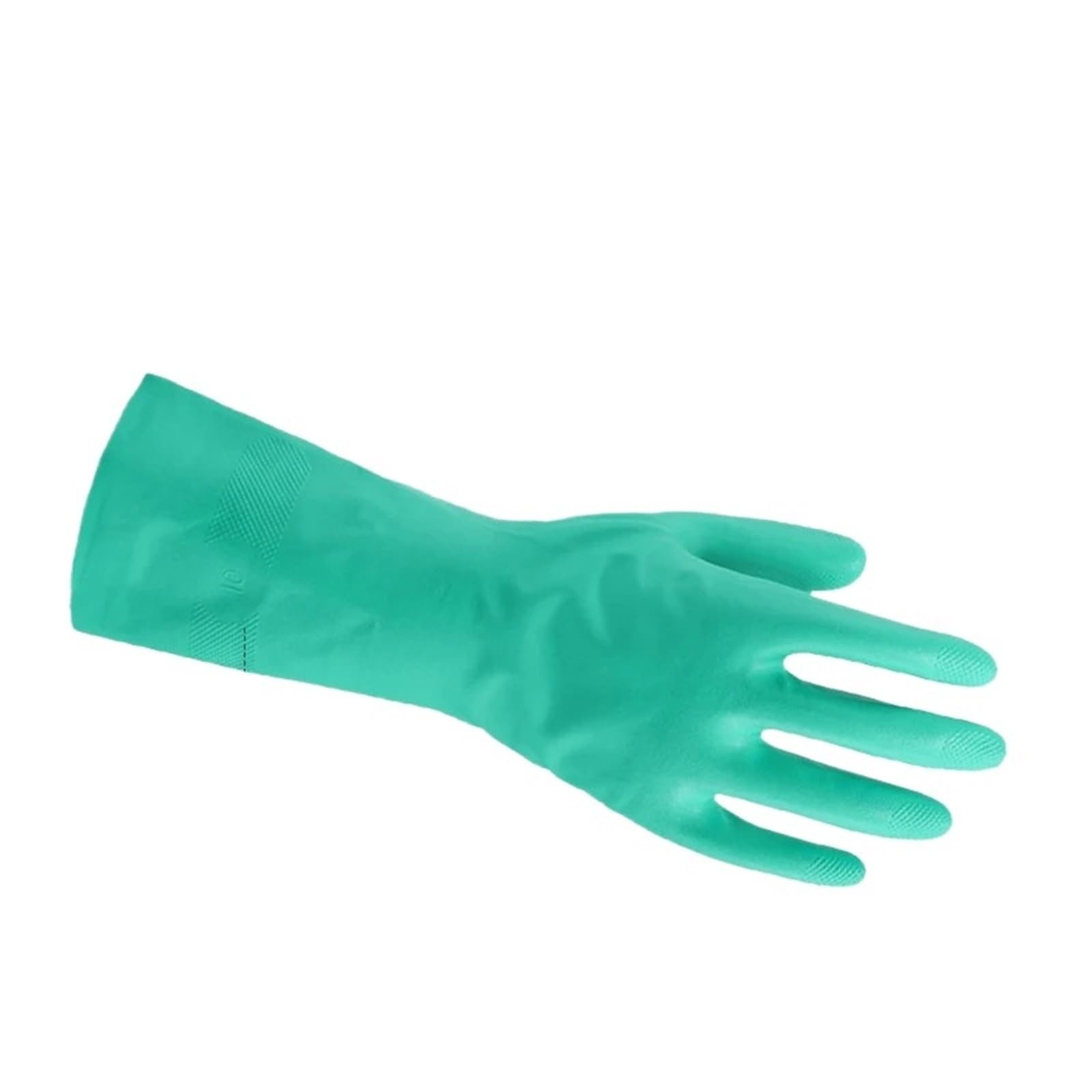 Genérico Compatible con 12 pares de guantes de nitrilo de 15 mil resistentes a productos químicos con textura de palma flocada interior impermeable(L)