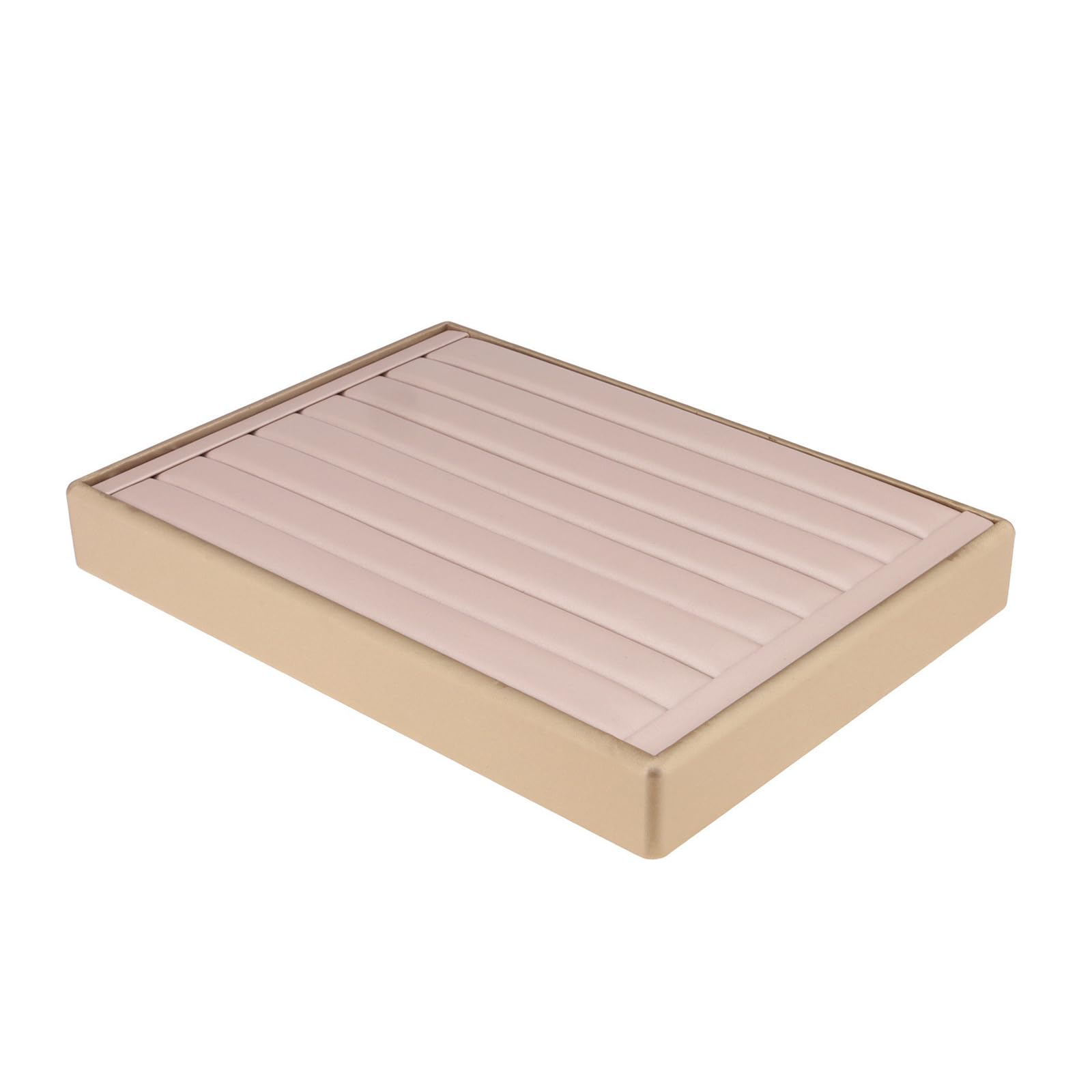 Obotsnoi Compact Jewelry Presentation Tray Having Textured Base for Secure Stacking and Space Efficient Organization Jewelry Drawer Planner