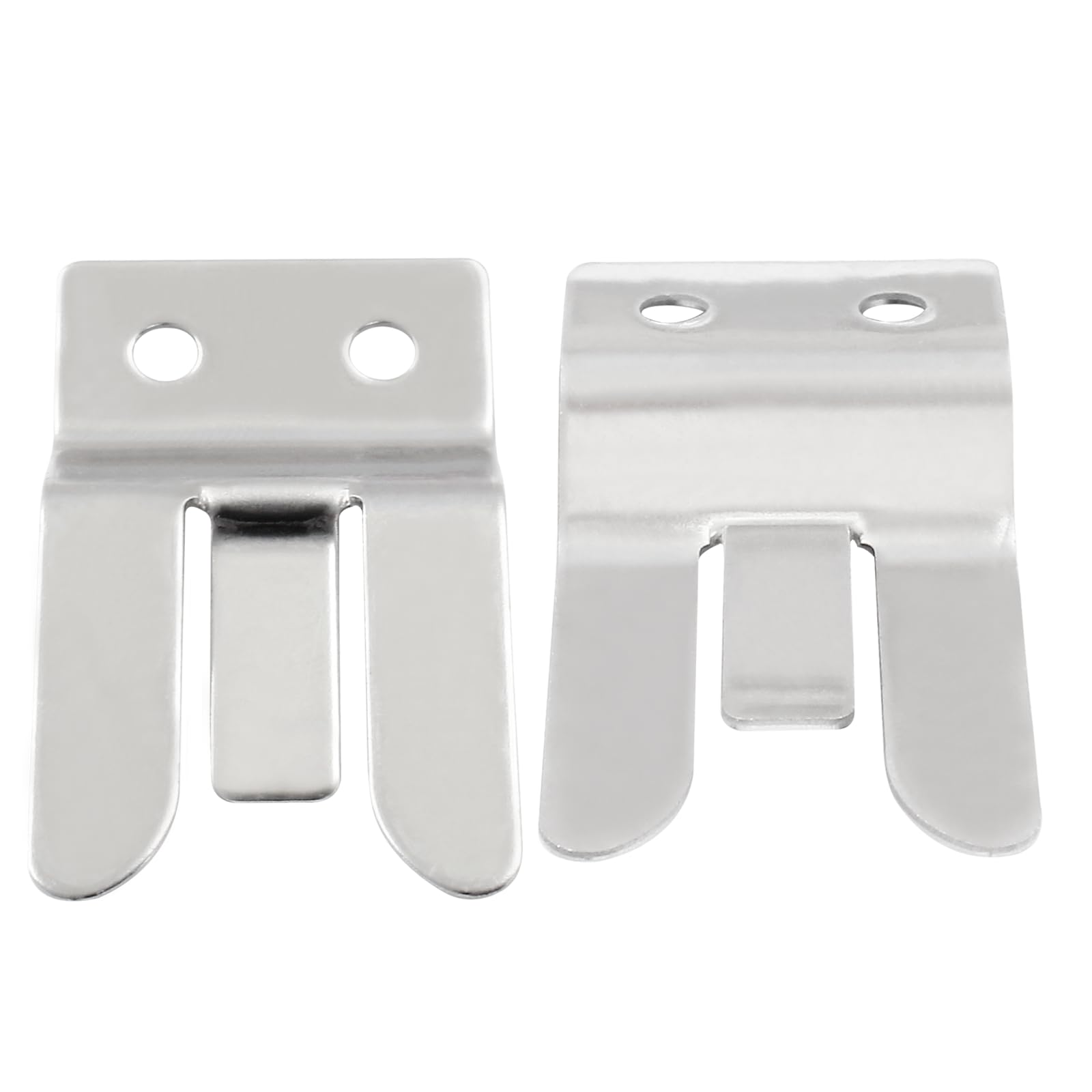 Coufce 2 Pcs CB Mic Holder Hanger Car CB Microphone Hanger Universal Mobile Radio Microphone Hang Up Clip Tape Backing Suitable for Cars, Homes, Offices（with Mount Screws