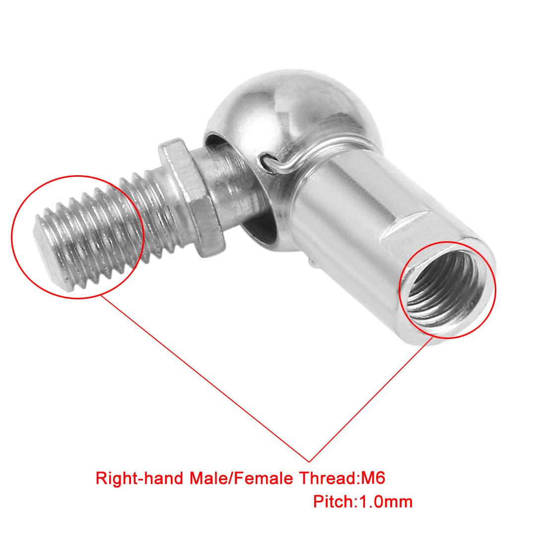Thread Ball Joint Uxcell CS10 Rod End Ball Bearing With Stud, Right ...