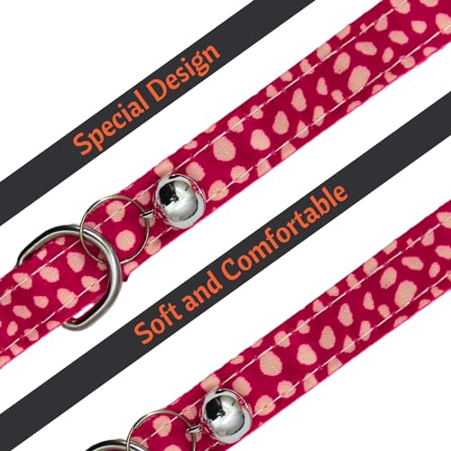 Image of Emily Pets Cat Collars with Bells - Breakaway Kitten Collar and Adjustable 5.1-7in,Cute Kitty Collar for Girl Boy Cats,Pet Gifts,Accessories,Supplies,Stuff (Color May Vary)