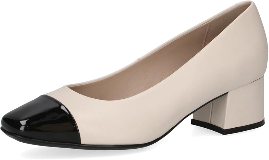 Caprice Damespumps, beige/zwart, 39 EU, Beige Black, 39 EU