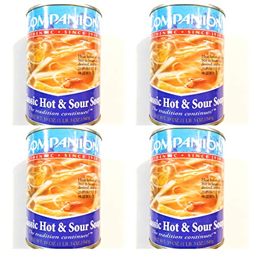 Companion Classic Hot & Sour Soup 19 Oz(4 Pack)