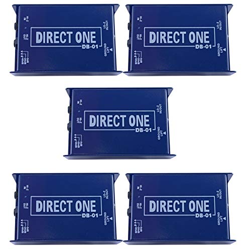 YOVUS 5-Pack Passive DI Box 1/4" to XLR