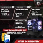 SYSTEMTREFF Gaming PC Intel Core i7-14700KF 20x5.6GHz | Nvidia GeForce RTX 4060 8GB DX12 | 1TB M.2 NVMe | 32GB DDR5 RAM | WLAN Desktop Computer Rechner für Gamer, Zocker & Streamer – Bild 2