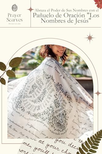 "Los Nombres de Jesús Mantos Cristianos para Orar - Ligero, 35x70, Con 84 Títulos de Cristo2