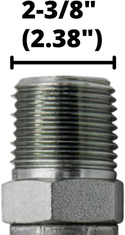 2" JIC 37 Male x 2" NPTF Male Pipe Steel Adapter Flared Tube Fitting Pipe Connector 2404-32-32