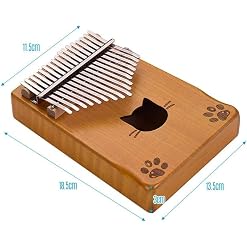 Générique Mini Doigt Kalimba Pouce Piano Portable 17 Touches Kalimba Pouce Piano Érable avec Sac Fourre-Tout Tuning… - Les Beatles, Paul McCartney, John Lennon, RIngo Starr, George Harrison Générique Mini Doigt Kalimba Pouce Piano Portable 17 Touches Kalimba Pouce Piano Érable avec Sac Fourre-Tout Tuning… – Image 2