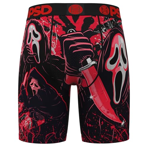 PSD Men's Horror & Halloween Boxer Briefs, Breathable Men's Underwear, Moisture-Wicking Fabric, Available in Packs & Singles4