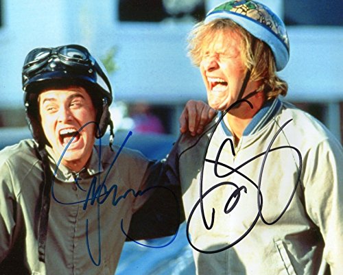 Photo Dumb & Dumber - Jeff Daniels & Jim Carrey Signed Autographed 8 x 10