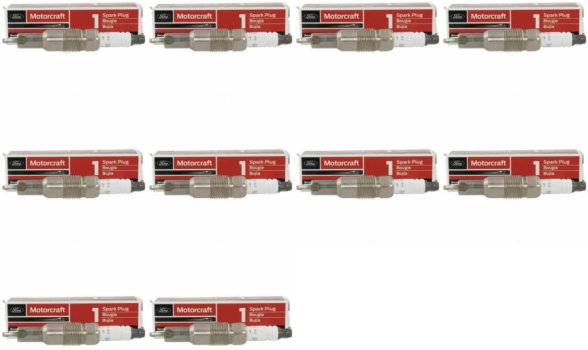 Set of 10 Motorcraft Spark Plug SP546X for Ford Lincoln Expedition 2004-2010