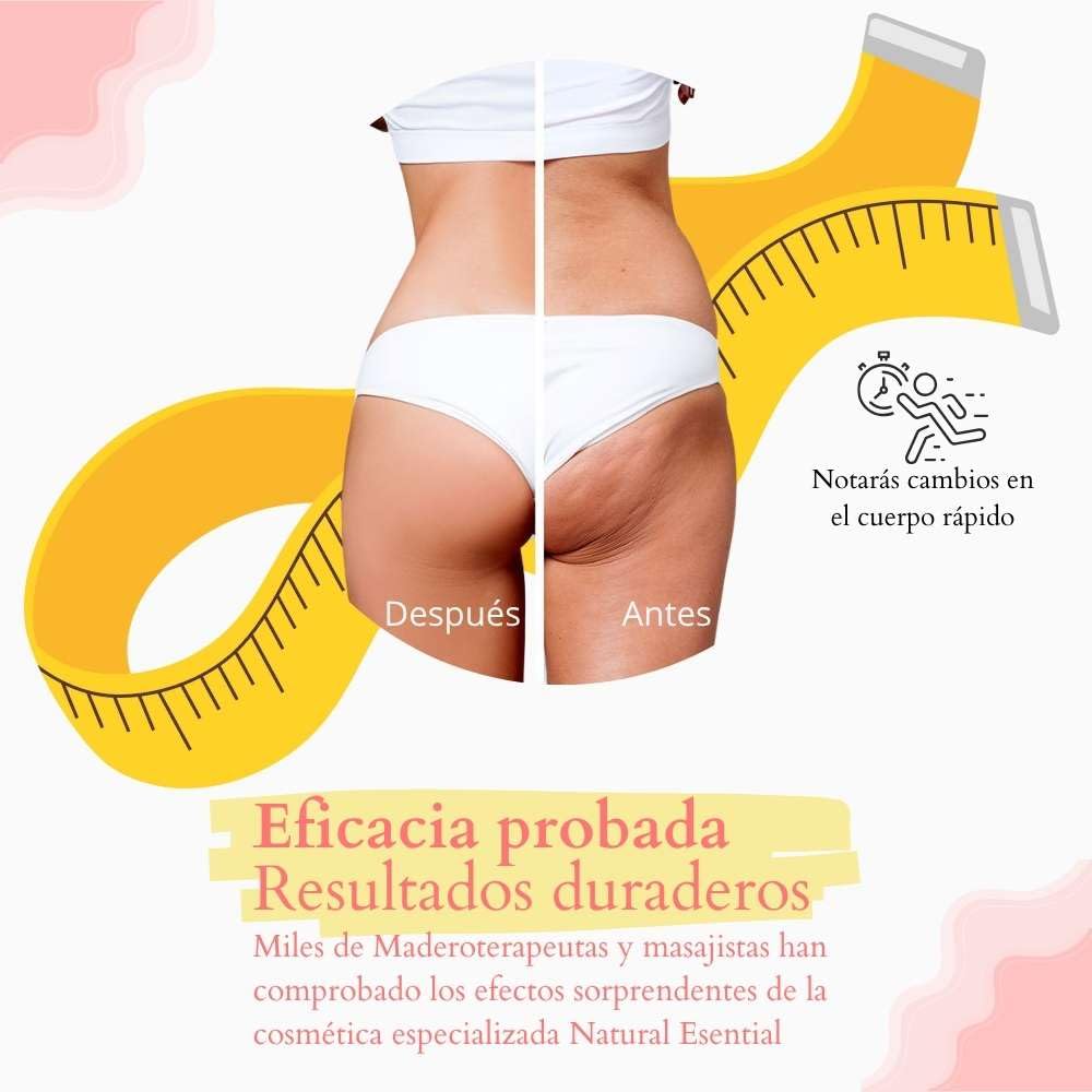 Set de Maderoterapia | Kit Anticelulítico con Crema y Tabla Moldeadora de Madera | Anticelulítico, Pack Promocion, Reductor/Moldeador | Ideal para Completar tus sesiones de Maderoterapia