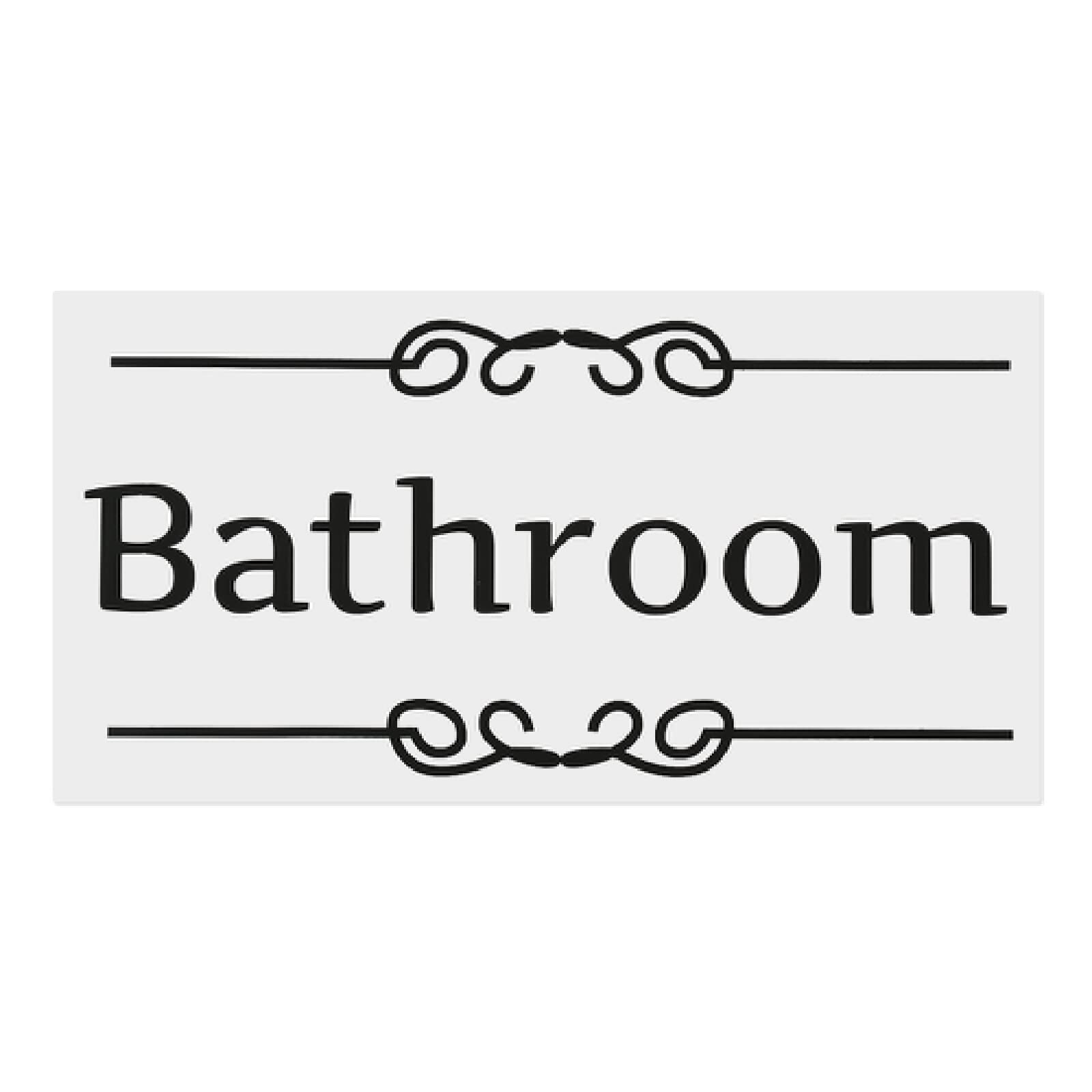 Kitchen Bathroom Wall Sticker Office Entrance Sign Door Sticker Wall Art Toilet Entrance Sign Door Sticker Home Decor,Bathroom