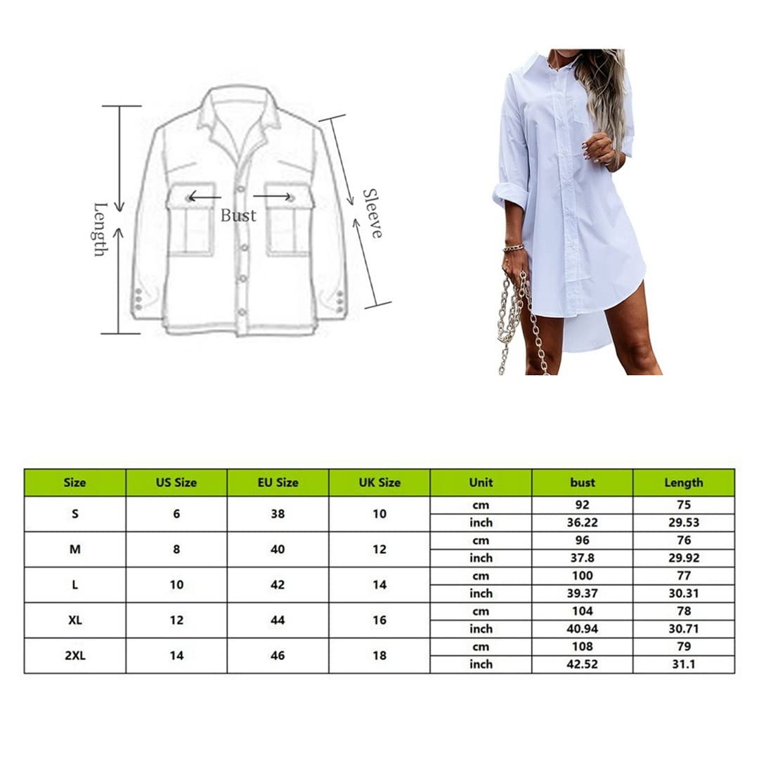 Dninmim Primavera Autunno Fidanzato Bianco Allentato Camicia Oversize Tasca Casual Button Top