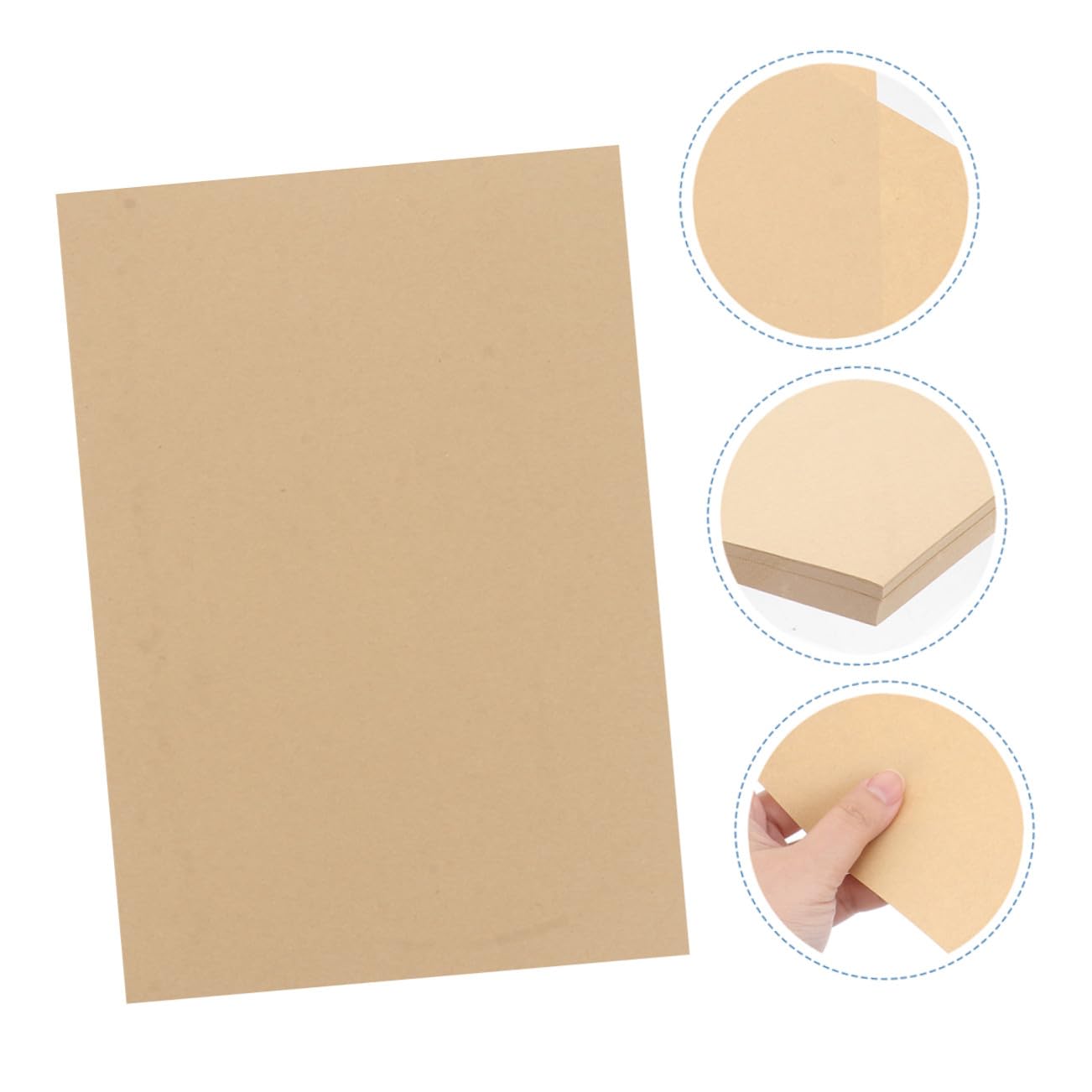 VILLFUL 100 Blätter Briefpapier Aus Dickem Kraftpapier 160 G/m² Stabiles Vintage-schreibpapier Für Büro Dekoratives Briefpapier Zum Gestalten Und Verpacken Vielseitig Einsetzbar Für