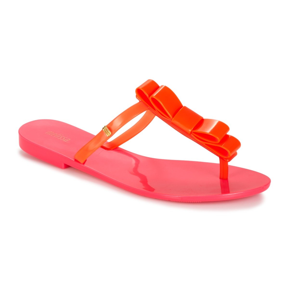 womens orange flip flops