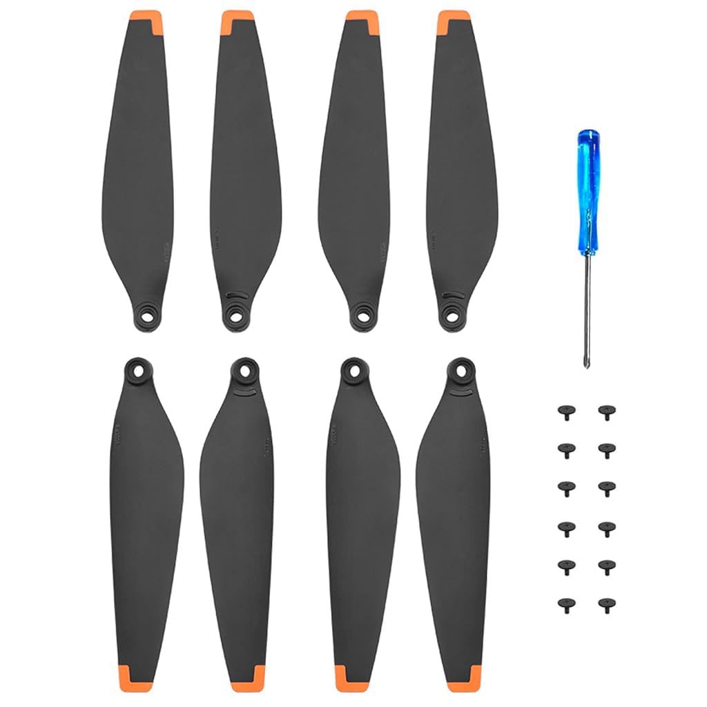 ZORBES® 8pcs for DJI Mini 3 Propeller Blades Replacement for DJI Mini 3 Pro, Ultral Lightweight Silent Flight Propeller Set with Screwdriver 12 Screws, Low Noise Replacement Drone Wings