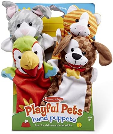 Melissa & Doug Playful Pets Hand Puppets (Set of 4)