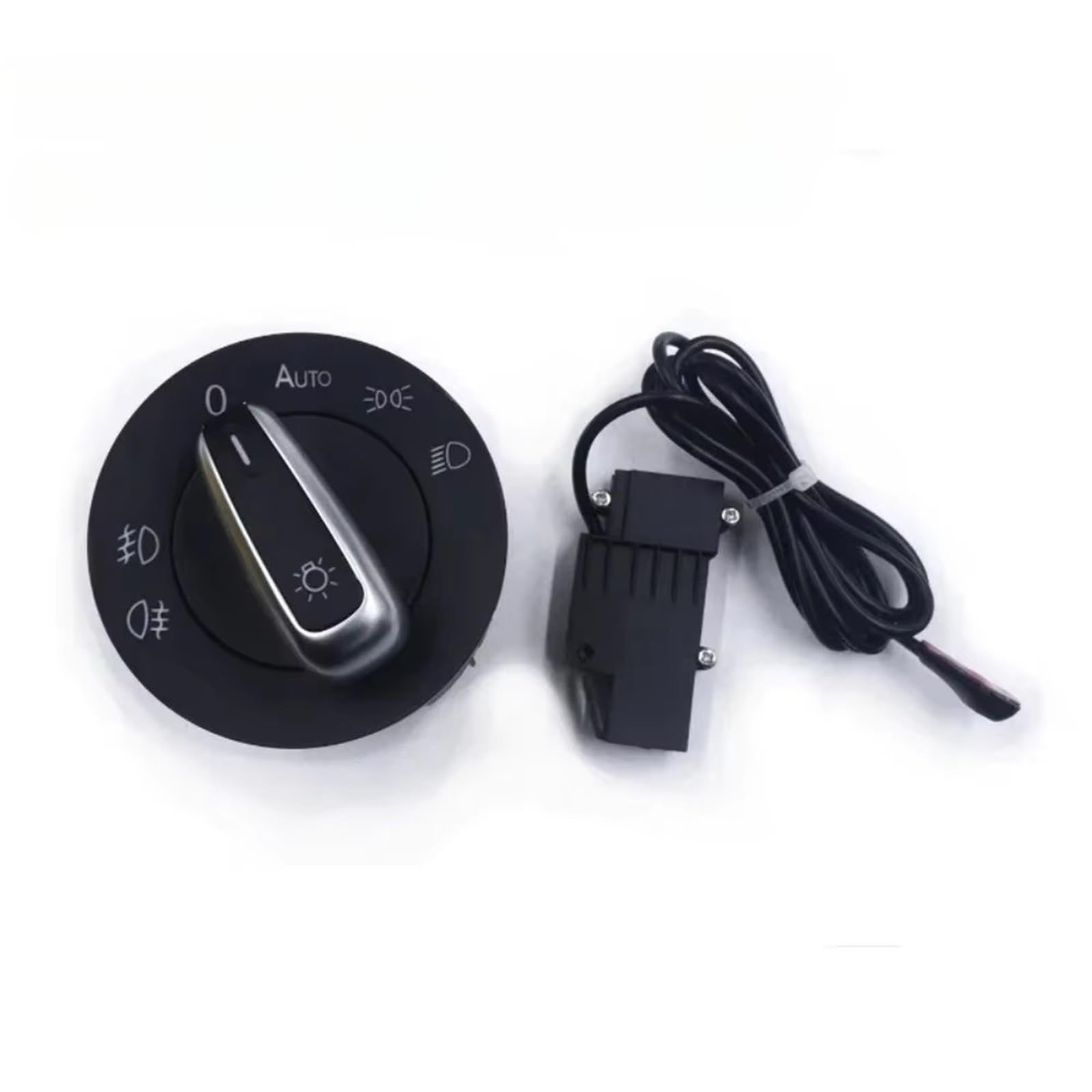 Faros Upgrade Compatible Con VW-Jetta Para MK5 2006 2007 2008 2009 2010 2011 Para Rabbit 2006 2007-2009 Interruptor De Faro Cromado OEM: 5ND941431B