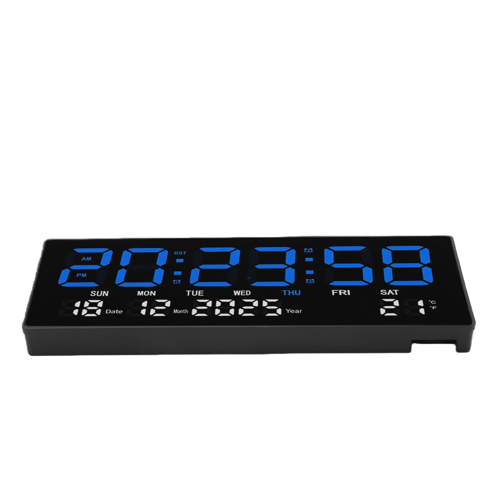 EMUKOEP Orologio da Parete Digitale Moderno con Telecomando, Display Chiaro, Tempi Precisi, Funzionamento Silenzioso, Camera da Letto/sala Studio, 621 G