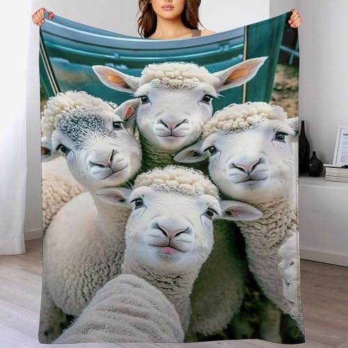 Manta de franela de oveja extrasuave de 180 x 200 cm para cama y sofá 2