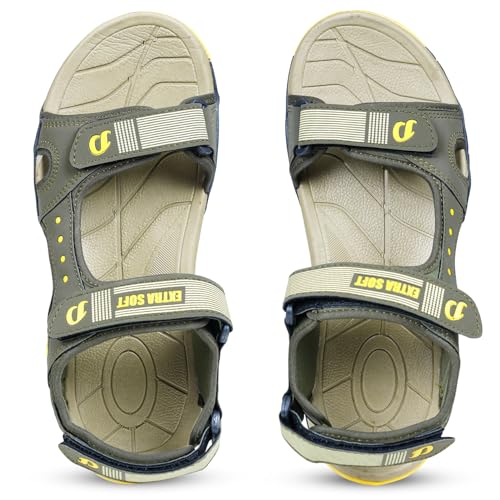Image of DOCTOR EXTRA SOFT Men's Classic Athletic & Outdoor Casual Sandals /Floaters with Adjustable Cushion Strap for Adult | Comfortable & LightWeight |Stylish & Anti-Skid |Everyday Use for Gents & Boys D-305