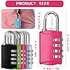 Lot De 6 Cadenas Code 4 Chiffres, Petit Cadenas A Code