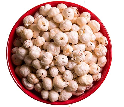 Image of Sattviko Makhana, Phool Makhana, Makana, Foxnuts, Makhane, Lotus Seeds for Eating, Raw Plain Phool Makhana, Vegan, Gluten Free, Non-GMO, Food yoga (200 gm - Pack of 1)