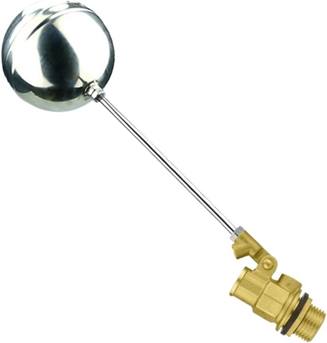1PCS 1/2" 3/4" 1" Brass Float Valve Water Tower Water Tank Valve Water Level Flow Automatic Control Valve(3/4")