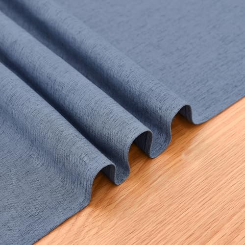 Nacuci Faux Linen Table Runner Water Resistant 13 x 72 in, Blue by Nacuci - Used condition - Image 6
