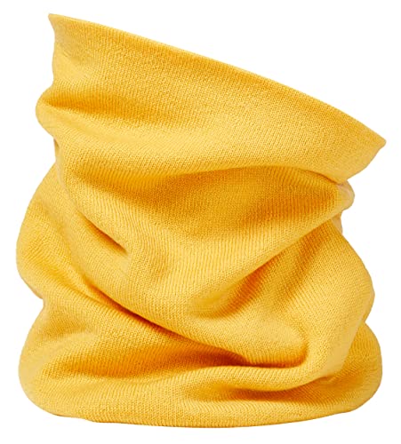 Enter the Complex Weicher Merino Schlauchschal Loop Schal Damen und Herren Halswärmer 100% Merino Wolle Atmungsaktiv Gelb